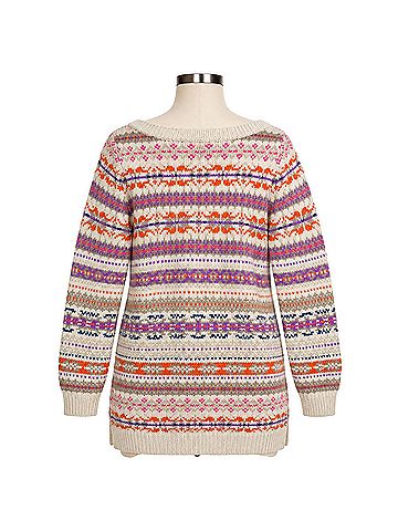 Ralph Lauren Fair Isle Sweater Tunic Pullover Sweater (view 2)