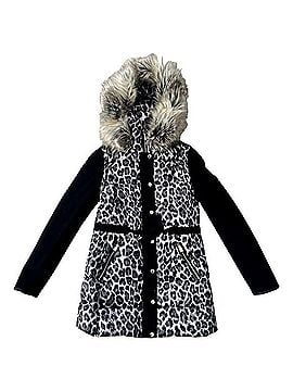 Juicy Couture Smokey Leopard Pitch Black Long Puffer Coat Coat (view 1)