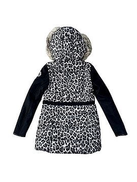 Juicy Couture Smokey Leopard Pitch Black Long Puffer Coat Coat (view 2)