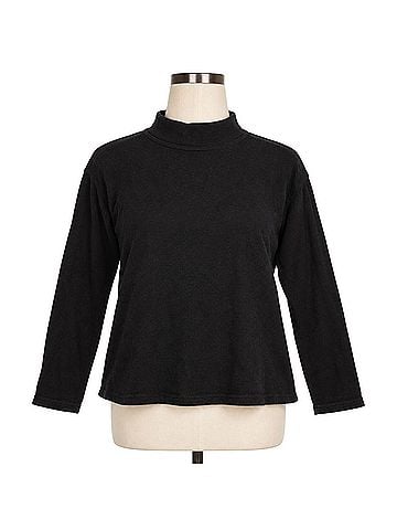 Amadi Mockneck Swing Hem Pullover Sweater (view 1)