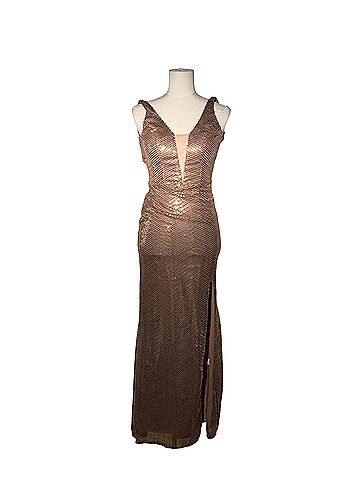 City Studio Gold Prom Sequin Cocktail Dress (view 2)