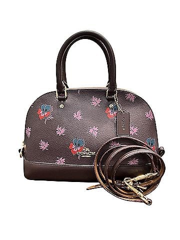Coach Coach Wildflower Print Mini Sierra Satchel Shoulder Bag Leather F13752 (view 1)