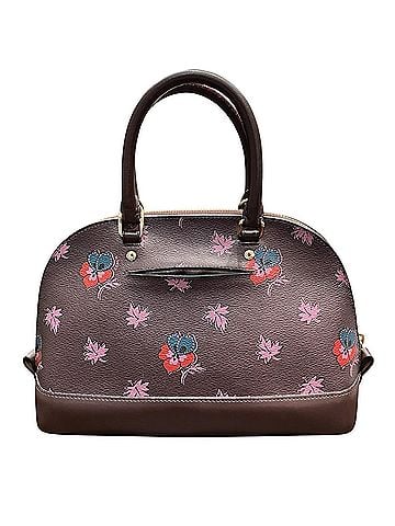 Coach Coach Wildflower Print Mini Sierra Satchel Shoulder Bag Leather F13752 (view 2)