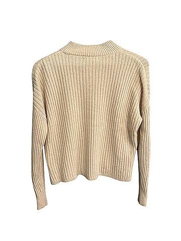 Madewell Recycled Cashmere Ribbed Mockneck Sweater Cashmere Pullover Sweater (view 2)