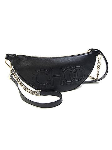 Jimmy Choo Jimmy Choo Faye Black Leather Crossbody Chain Shoulder Bag for Women (view 1)
