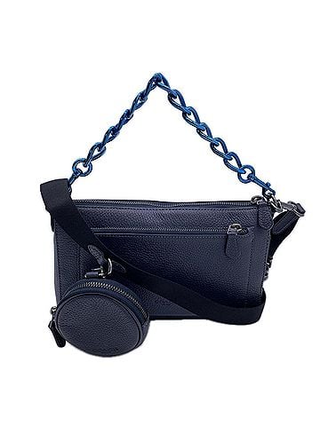 Coach COACH Refined Pebble Leather Holden Crossbody CE682 Shoulder Bag Navy Black Women's (view 1)