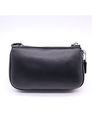 Coach COACH Chain Shoulder Bag CJ527, Black/Silver, Smooth Leather, Women's (view 2)