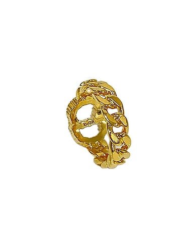 Christian Dior Christian Dior GP Claire Dilune Rhinestone Ring Gold Crystal Women's (view 2)