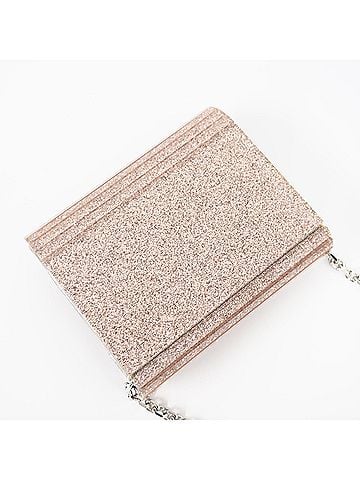 Jimmy Choo JIMMY CHOO Candy Micro Chain Bag Shoulder Pink Silver Acrylic Women's (view 2)
