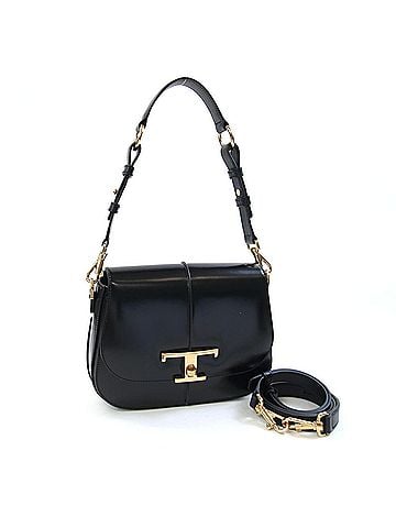Tod's Tod's T-Timeless Shoulder Bag XBWTSGL0100KET Black Leather for Women TOD'S (view 1)