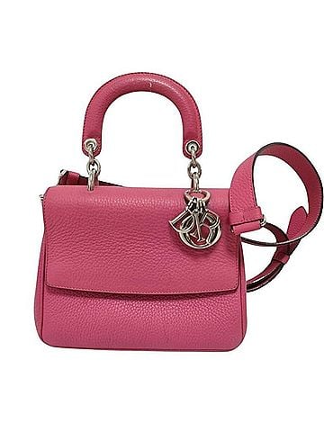 Christian Dior Christian Dior handbag, Be Dior, rose pink leather, women's shoulder bag. (view 1)