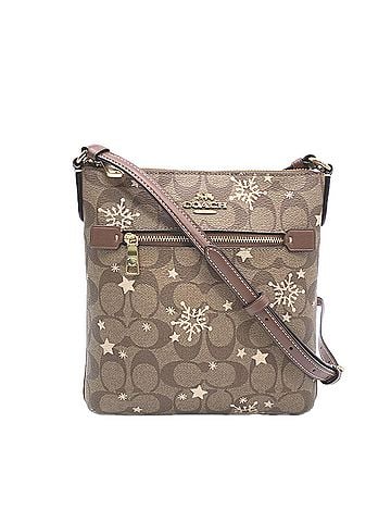 Coach COACH Signature Shoulder Bag CN766 Beige Brown Gold Women's (view 1)