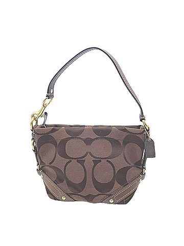 Coach COACH Giant Signature Shoulder Bag J0782 Handbag Brown Gold Women's (view 1)