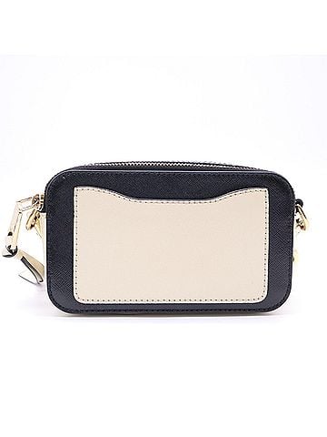 Marc Jacobs MARC JACOBS Saffiano The Snapshot Shoulder Bag M001207 136 Cream Black Beige Women's (view 2)