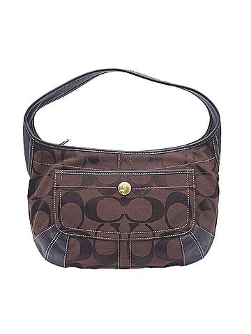 Coach COACH Canvas Signature One-Shoulder Bag 11290 Handbag Black Women's (view 1)