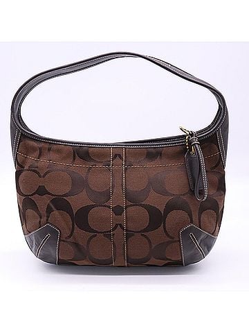 Coach COACH Canvas Signature One-Shoulder Bag 11290 Handbag Black Women's (view 2)
