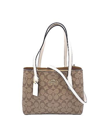 Coach COACH Signature Bag 73293 Handbag Beige White Women's (view 1)