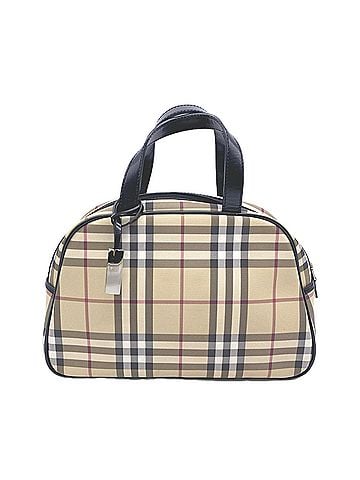 Burberry BURBERRY Nova Check Handbag, Beige, Black, Red, Women's (view 1)