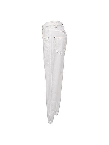 Brunello Cucinelli Brunello Cucinelli Straight-Leg Jeans in White Cotton (view 2)