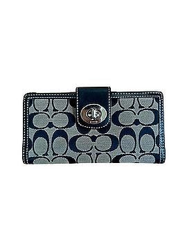 Coach Signature Turnlock Checkbook Wallet Wallet (view 1)