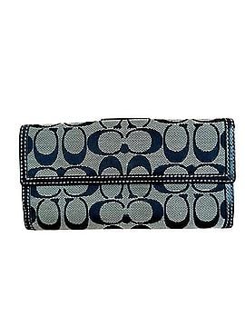 Coach Signature Turnlock Checkbook Wallet Wallet (view 2)