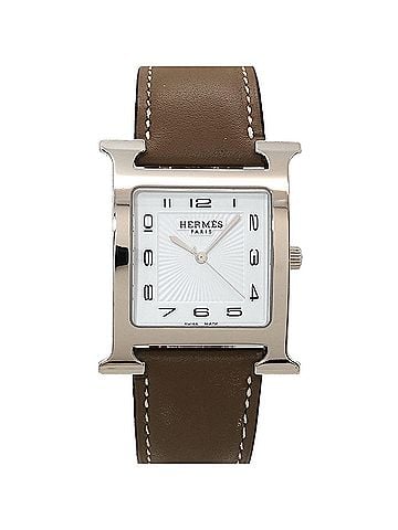 Hermès Hermes H-Watch HH1 810 Men's Watch Date White Gray Quartz H (view 1)