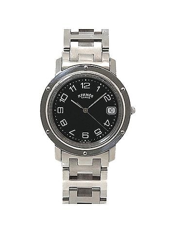 Hermès Hermes Clipper CL6 710 Men's Watch, Date, Black Quartz Watch (view 1)