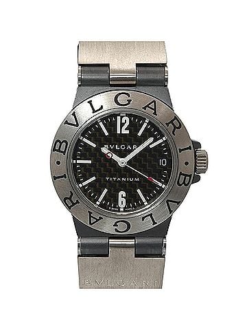 Bvlgari Bulgari BVLGARI Diagono Titanium TI32TA Boys' Watch Date Black Quartz (view 1)