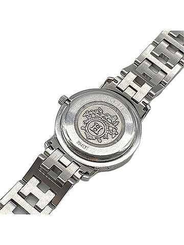 Hermès HERMES SS Clipper Quartz White Dial CL3.210 Watch Silver Women's (view 2)