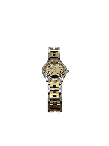 Hermès HERMES SS GP Clipper Quartz Ivory Dial CL3.240 Watch Silver Gold Women's (view 1)