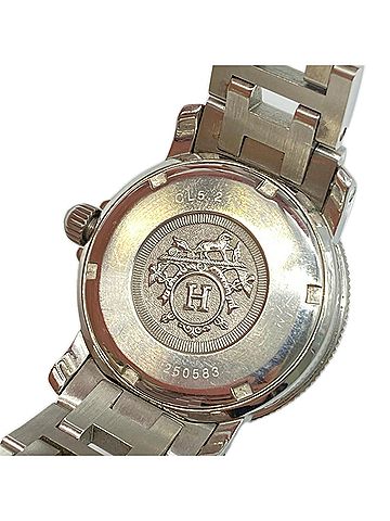Hermès HERMES SS Clipper Diver CL5.210 Watch, Silver, Stainless Steel, Women's (view 2)