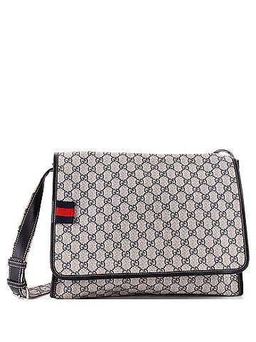 Gucci Web Loop Messenger GG Coated Canvas Large (view 1)
