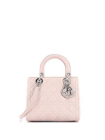 Christian Dior Lady Dior Bag Cannage Quilt Grained Calfskin Medium (view 1)
