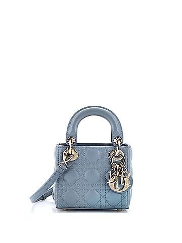 Christian Dior Lady Dior Bag Cannage Quilt Lambskin Micro (view 1)