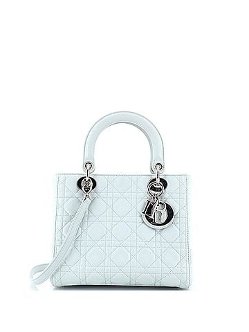 Christian Dior Lady Dior Bag Cannage Quilt Grained Calfskin Medium (view 1)
