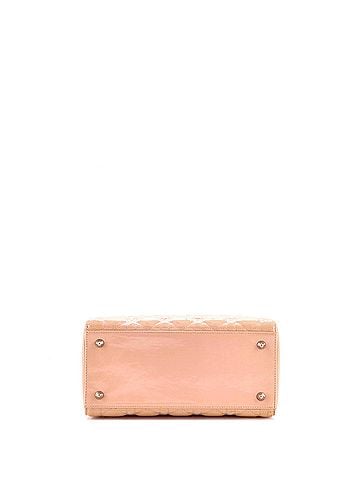 Christian Dior Lady Dior Bag Cannage Quilt Patent Medium (view 2)