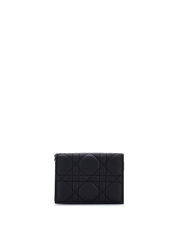 Christian Dior Ultra Matte Lady Dior Flap Card Case Cannage Quilt Calfskin (view 1)