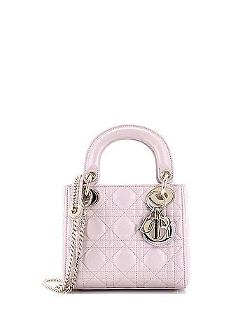 Christian Dior Lady Dior Chain Bag Cannage Quilt Lambskin Mini (view 1)