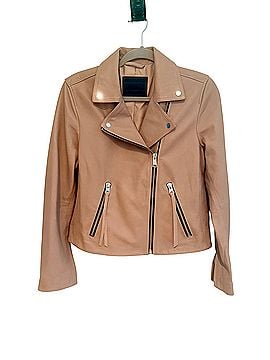 ALLSAINTS Dalby Biker Leather Jacket (view 1)