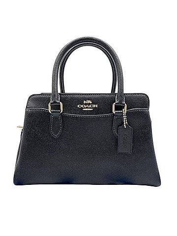 Coach COACH Mini Darcy Carryall Handbag CH297 Black Gold Leather Women's Shoulder Bag (view 1)