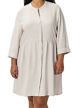 Quince Fluid Crepe Shirt Dress Casual Dress (view 1)