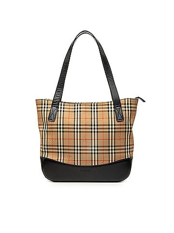 Burberry Haymarket Check Canvas Tote (view 1)