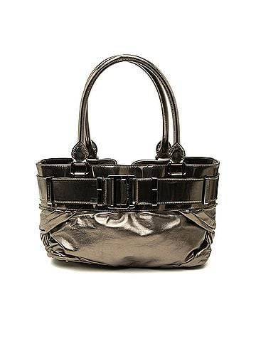 Burberry Small Metallic Pleated Calfskin Healy Tote (view 1)