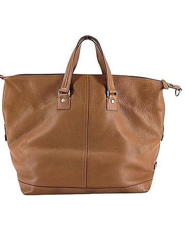 Coach COACH Camden Duffle Tote Bag F77211 Brown Pebbled Leather Men's Shoulder (view 2)
