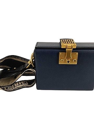 Christian Dior Christian Dior Addict Small Box Shoulder Bag, Black Leather, Women's (view 1)