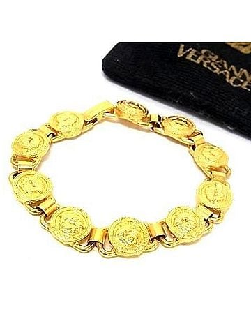 Versace VERSACE Medusa Bracelet, Gold Metal GP, Women's Medallion (view 1)