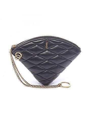 Yves Saint Laurent Yves Saint Laurent Saint Laurent Paris Sado Keyring Wallet/Coin Purse Leather Women's Black 802198 (view 1)