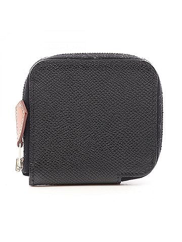 Hermès Hermes Azap Compact Mini Silk In Wallet - Coin Purse Leather (Veau Epsom) Women's Black (view 1)