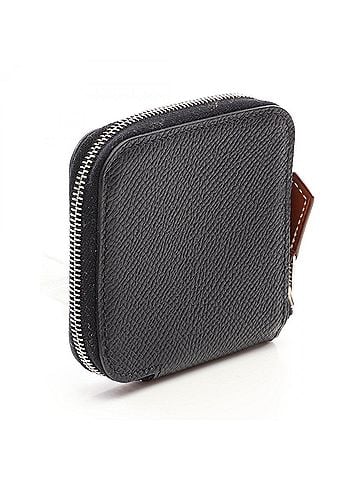 Hermès Hermes Azap Compact Mini Silk In Wallet - Coin Purse Leather (Veau Epsom) Women's Black (view 2)