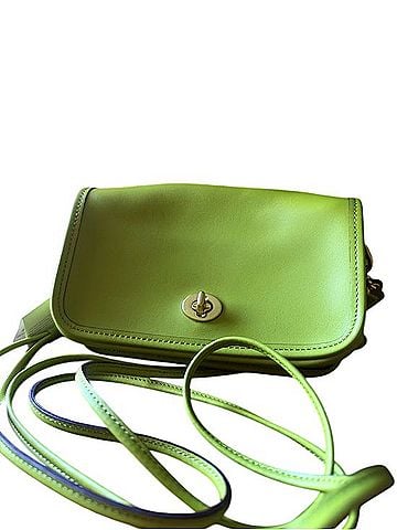 Coach Turnlock Bag Leather Clutch (view 1)